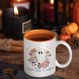 Caneca De Café Em Dois Tons Eu não dou uma folha engraçada