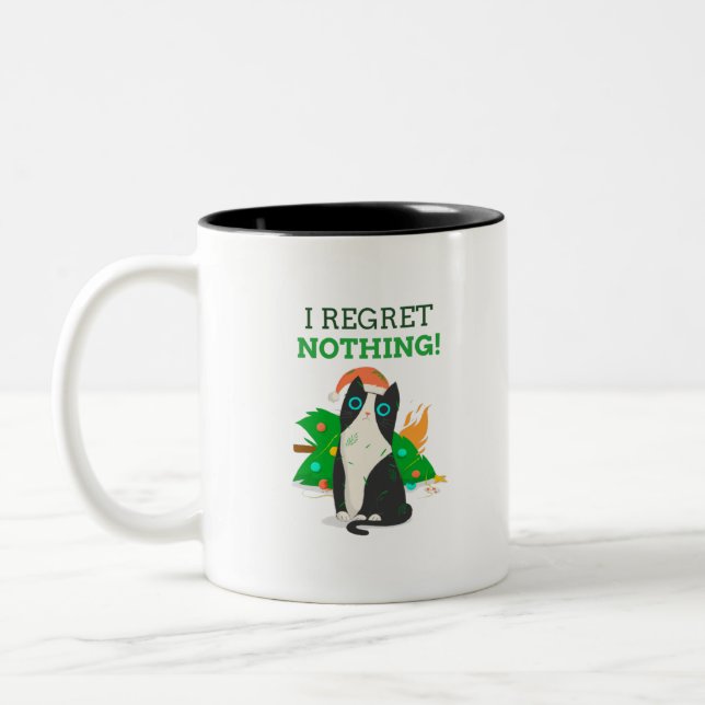 Caneca De Café Em Dois Tons Eu não me arrependo de nada (Esquerda)