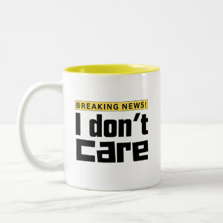 Caneca De Café Em Dois Tons Eu Não Me Importo