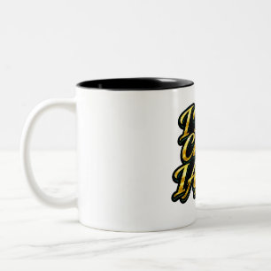 Caneca De Café Em Dois Tons Eu Não Persigo Eu Atraio Camiseta Citação Script D