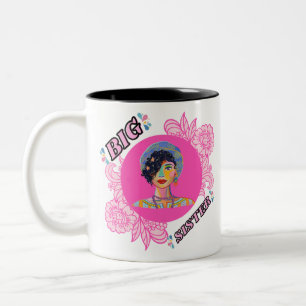Caneca De Café Em Dois Tons Eu não posso ficar calmo eu vou ser uma irmã grand