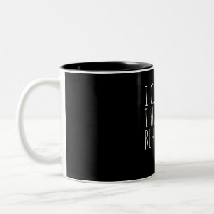 Caneca De Café Em Dois Tons Eu Não Posso Testar A Ação Do Drama