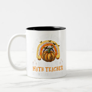 Caneca De Café Em Dois Tons Eu não preciso de uma fantasia Eu sou o professor