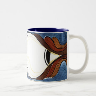 Caneca De Café Em Dois Tons Eu ouso como um pêssego?