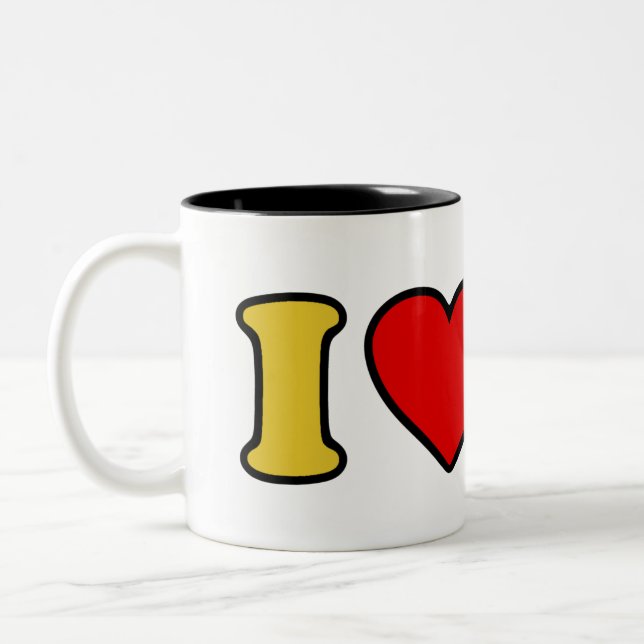 Caneca De Café Em Dois Tons Eu ouvi FRALDAS Mug (Esquerda)