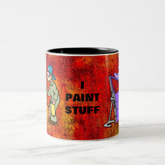 Caneca De Café Em Dois Tons Eu pinto o material