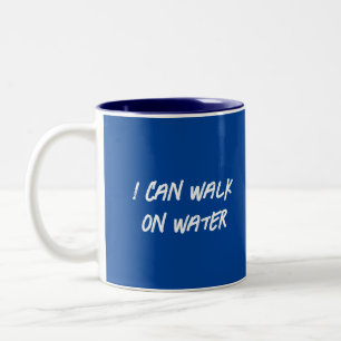 Caneca De Café Em Dois Tons Eu posso andar na água