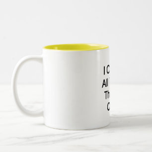 Caneca De Café Em Dois Tons Eu posso fazer tudo através do Cristo