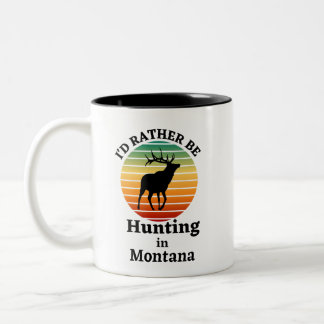 Caneca De Café Em Dois Tons Eu Preferencialmente caçando em Montana. Outdoorme