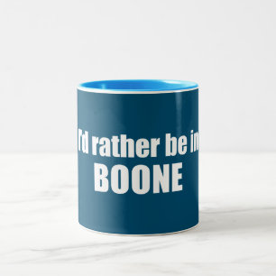 Caneca De Café Em Dois Tons Eu Preferencialmente Em Boone Carolina Do Norte