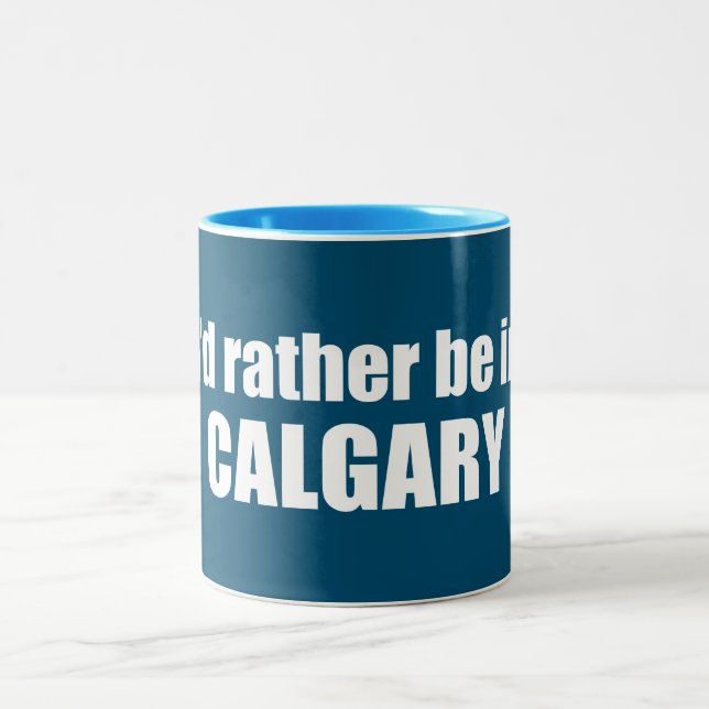 Caneca De Café Em Dois Tons Eu Preferencialmente Em Calgary Alberta (Centro)