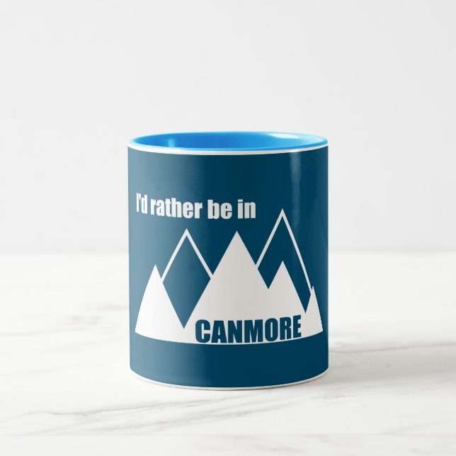 Caneca De Café Em Dois Tons Eu Preferencialmente Em Canmore Mountain (Centro)