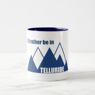 Caneca De Café Em Dois Tons Eu Preferencialmente Em Telluride Mountain