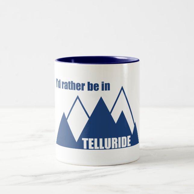 Caneca De Café Em Dois Tons Eu Preferencialmente Em Telluride Mountain (Centro)