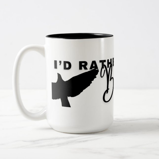 Caneca De Café Em Dois Tons Eu Preferencialmente Estaria Fazendo Café Mug (Esquerda)