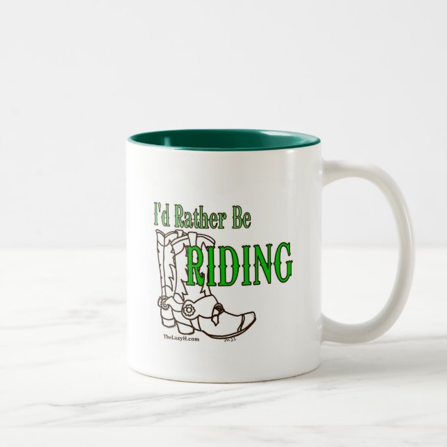 Caneca De Café Em Dois Tons Eu preferencialmente estaria montando (Direita)