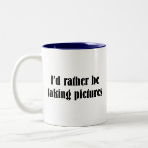 Caneca De Café Em Dois Tons Eu preferencialmente estaria tomando imagens