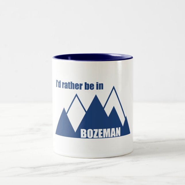Caneca De Café Em Dois Tons Eu Preferencialmente Na Montanha Bozeman Montana (Centro)