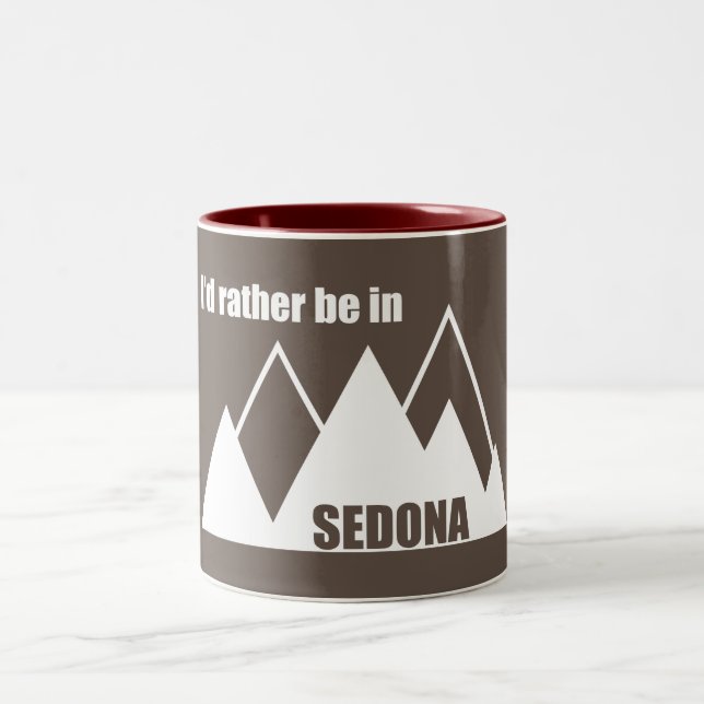 Caneca De Café Em Dois Tons Eu Preferencialmente Na Montanha Sedona (Centro)