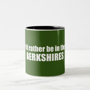 Caneca De Café Em Dois Tons Eu Preferencialmente No Berkshires