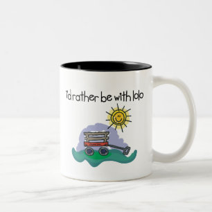 Caneca De Café Em Dois Tons Eu preferencialmente seria com Lolo