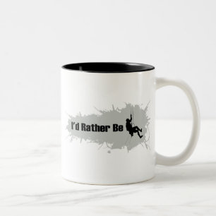 Caneca De Café Em Dois Tons Eu preferencialmente seria o alpinismo 1