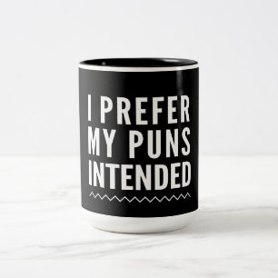 Caneca De Café Em Dois Tons Eu prefiro minhas chalaças pretendidas