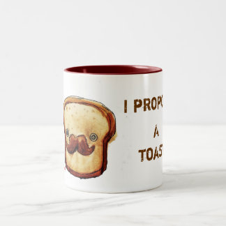 Caneca De Café Em Dois Tons Eu propor um brinde