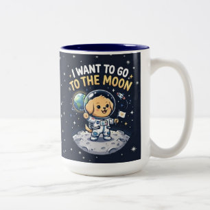 Caneca De Café Em Dois Tons Eu Quero Ir Para A Lua Stray Puppy K-Pop