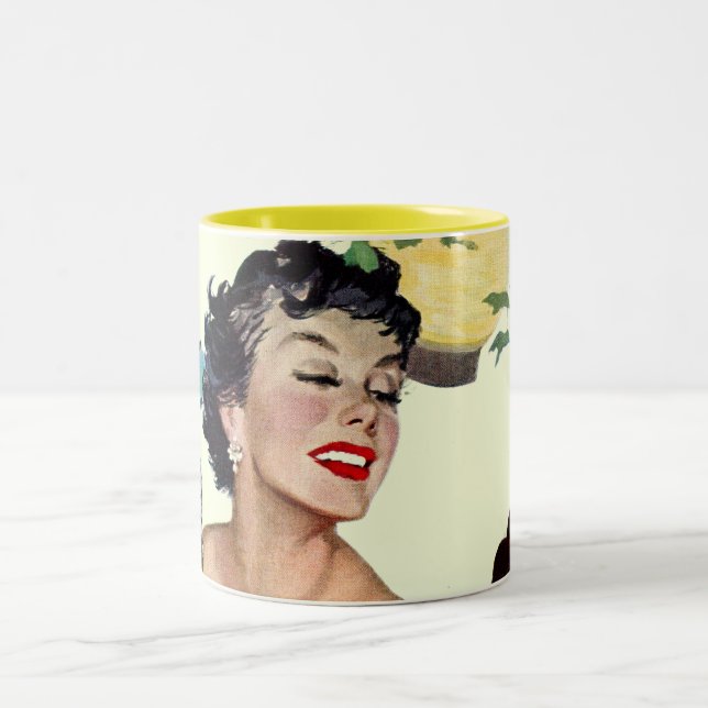 Caneca De Café Em Dois Tons Eu quero um homem (Centro)