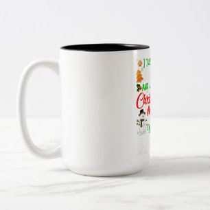 Caneca De Café Em Dois Tons Eu Só Quero Assar Coisas E Ver Filmes Xmas Com