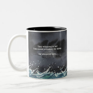 Caneca De Café Em Dois Tons Eu Sou A Tempestade Mug
