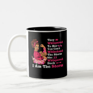 Caneca De Café Em Dois Tons Eu sou a tempestade Mulheres fortes guerreiros Can