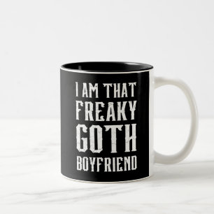 Caneca De Café Em Dois Tons Eu Sou Aquele Namorado Gótico