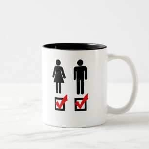 Caneca De Café Em Dois Tons Eu sou bissexual