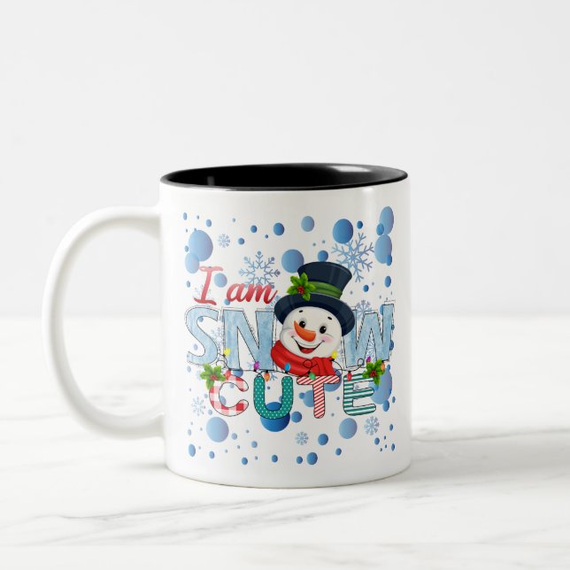 Caneca De Café Em Dois Tons Eu Sou Bonito De Neve (Esquerda)