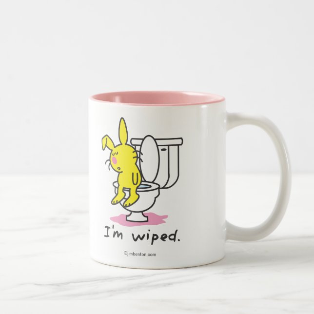 Caneca De Café Em Dois Tons Eu sou limpado (Direita)