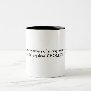 Caneca De Café Em Dois Tons eu sou mulheres de muitos humores… que cada um