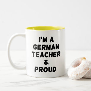 CANECA DE CAFÉ EM DOIS TONS EU SOU PROFESSOR E ORGULHO ALEMÃES