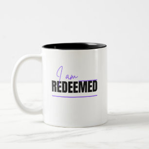 Caneca De Café Em Dois Tons Eu Sou Restituído Christian Coffee Mug