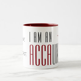 Caneca De Café Em Dois Tons "Eu Sou Um Acusado"