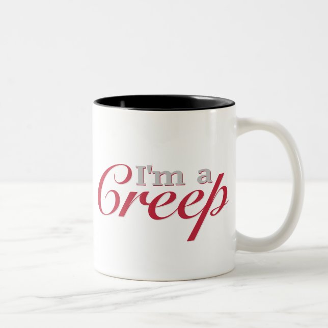 Caneca De Café Em Dois Tons Eu sou um Creep (Direita)
