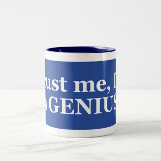 Caneca De Café Em Dois Tons Eu sou um gênio