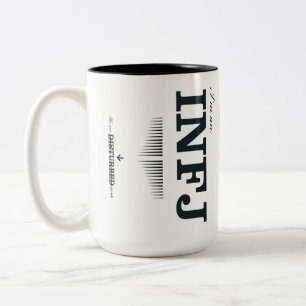 Caneca De Café Em Dois Tons Eu sou Um INFJ