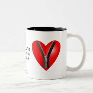 Caneca De Café Em Dois Tons Eu sou um membro genuíno do clube do Zipper