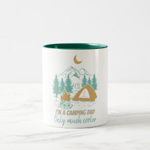 Caneca De Café Em Dois Tons Eu sou um Pai de acampamento Dia de os pais engraç