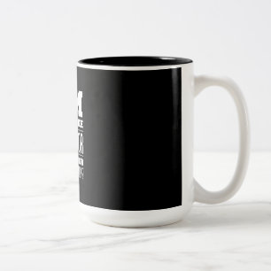 Caneca De Café Em Dois Tons Eu sou um sobrevivente do curso. Que é sua