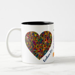 Caneca De Café Em Dois Tons Eu Te Amo Mug