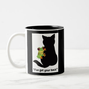 Caneca De Café Em Dois Tons Eu tenho as suas costas
