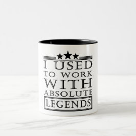 Caneca De Café Em Dois Tons Eu Trabalhava Com Legendas Absolutas
